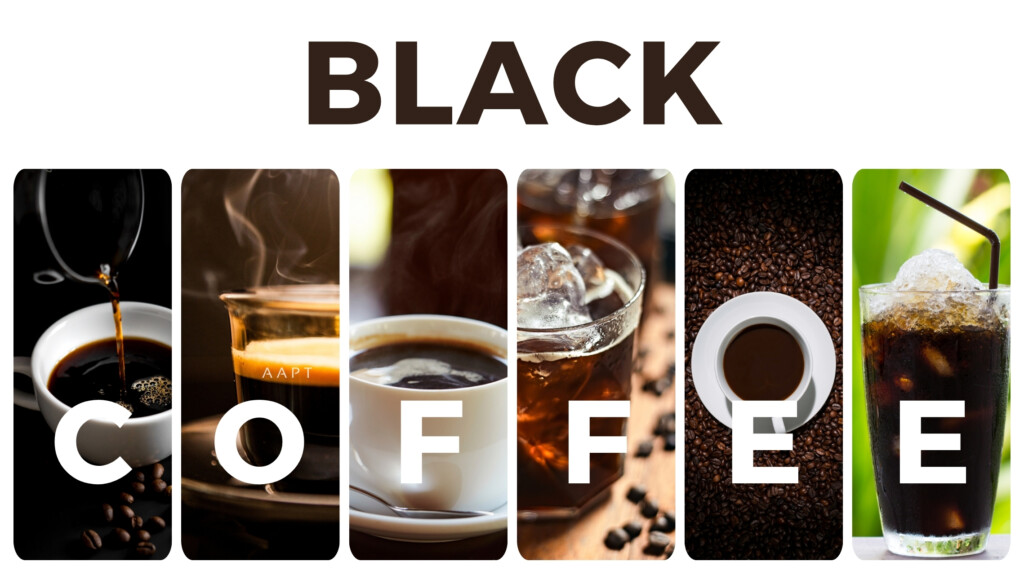 black coffee wallpaper design