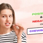 Girl chewing gum.