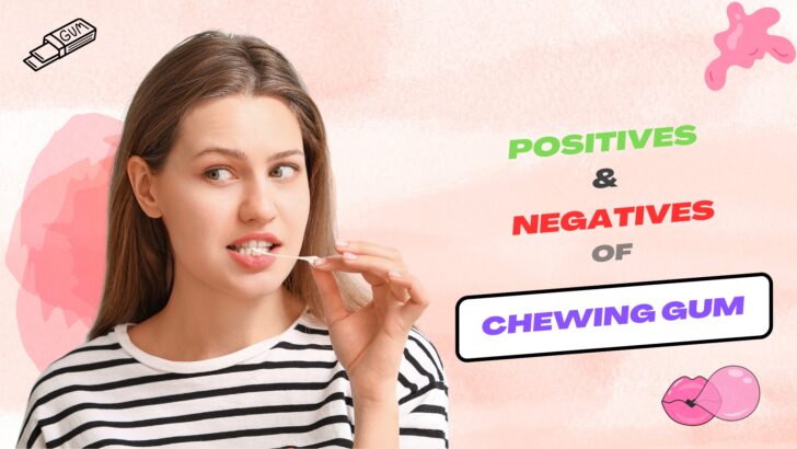 Girl chewing gum.