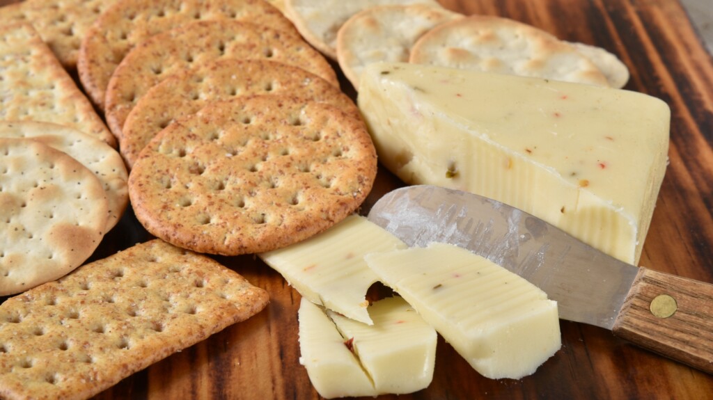 Crackers And Cheese.