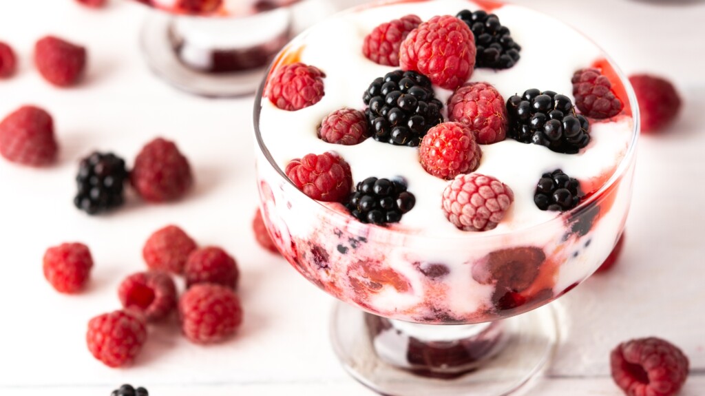 yogurt And Fruit.